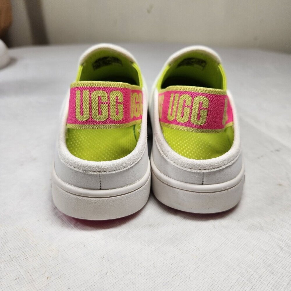 UGG Women's Size 5 Aivey Slingback Leather Shoes Slip On White Green  116 - Picture 5 of 11